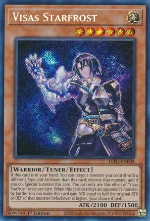 Visas Starfrost (Secret Rare) (DIFO-EN008) - Dimension Force 1st Edition
