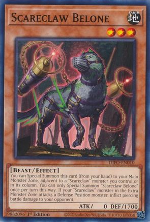 Scareclaw Belone (Common) (DIFO-EN010) - Dimension Force 1st Edition