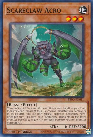 Scareclaw Acro (Common) (DIFO-EN011) - Dimension Force 1st Edition