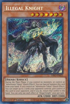 Illegal Knight (Secret Rare) (DIFO-EN023) - Dimension Force 1st Edition
