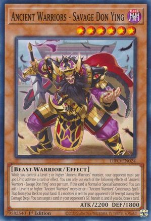 Ancient Warriors - Savage Don Ying (Common) (DIFO-EN024) - Dimension Force 1st Edition