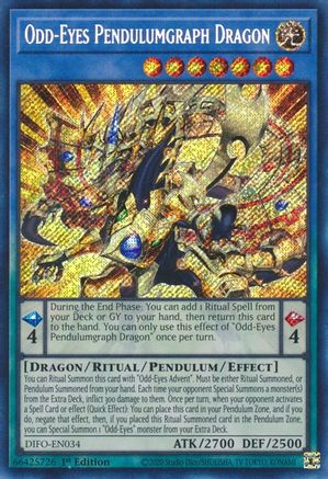 Odd-Eyes Pendulumgraph Dragon (Secret Rare) (DIFO-EN034) - Dimension Force 1st Edition