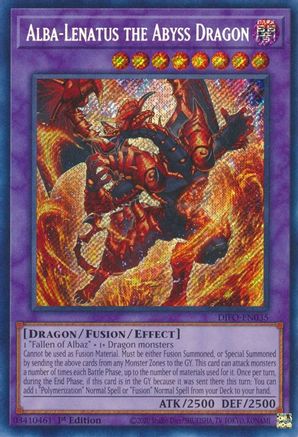 Alba-Lenatus the Abyss Dragon (Secret Rare) (DIFO-EN035) - Dimension Force 1st Edition
