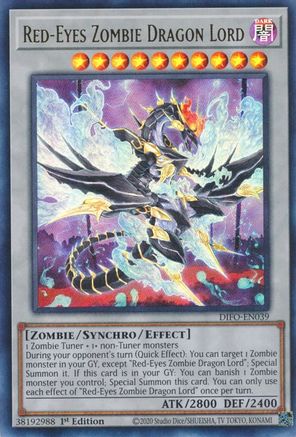 Red-Eyes Zombie Dragon Lord (Ultra Rare) (DIFO-EN039) - Dimension Force 1st Edition
