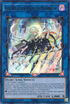 The Weather Painter Moonbow (Ultra Rare) (DIFO-EN050) - Dimension Force 1st Edition