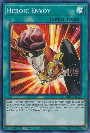 Heroic Envoy (Super Rare) (DIFO-EN061) - Dimension Force 1st Edition