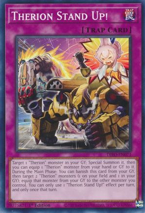 Therion Stand Up! (Common) (DIFO-EN071) - Dimension Force 1st Edition
