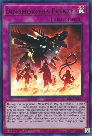 Dinomorphia Frenzy (Ultra Rare) (DIFO-EN077) - Dimension Force 1st Edition