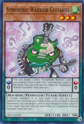 Symphonic Warrior Guitariss (Common) (DIFO-EN020) - Dimension Force 1st Edition