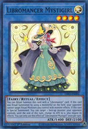Libromancer Mystigirl (Super Rare) (DIFO-EN086) - Dimension Force 1st Edition