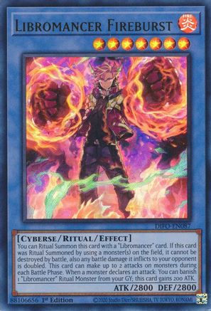 Libromancer Fireburst (Ultra Rare) (DIFO-EN087) - Dimension Force 1st Edition