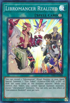 Libromancer Realized (Super Rare) (DIFO-EN088) - Dimension Force 1st Edition
