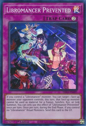 Libromancer Prevented (Super Rare) (DIFO-EN091) - Dimension Force 1st Edition