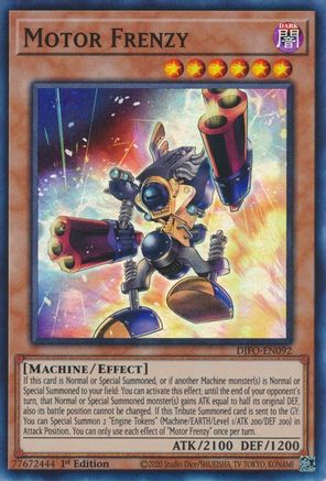 Motor Frenzy (Super Rare) (DIFO-EN092) - Dimension Force 1st Edition