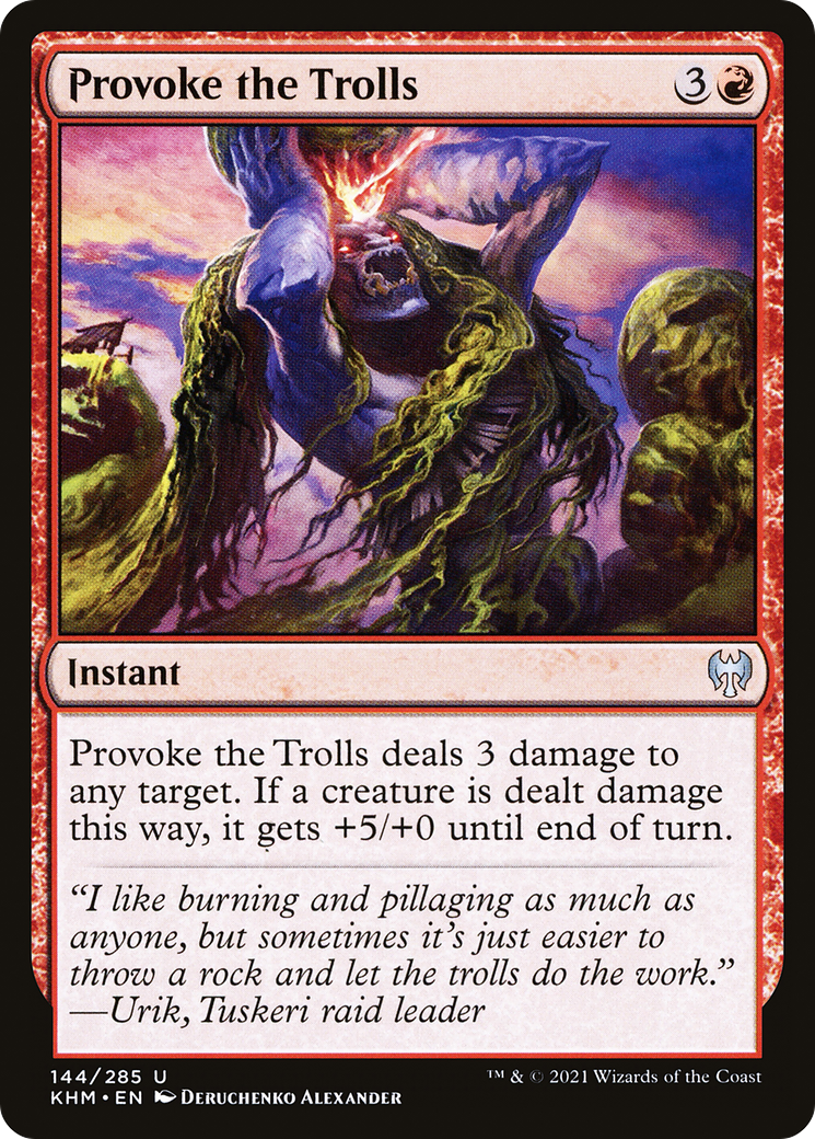 Provoke the Trolls (KHM-144) [Kaldheim] Foil