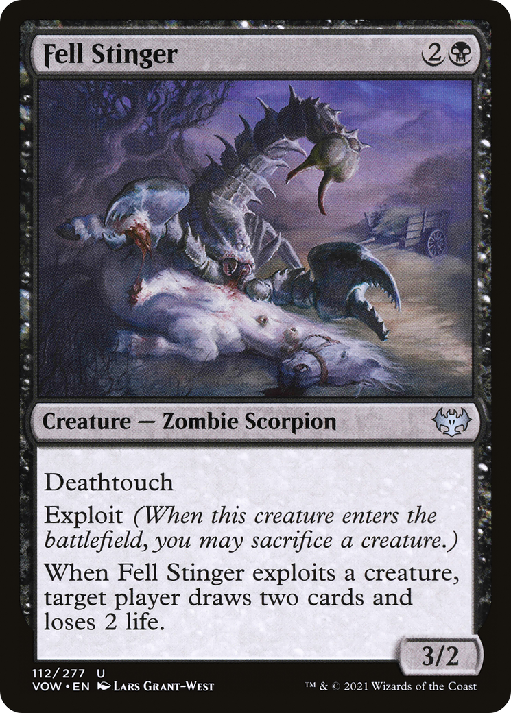 Fell Stinger (VOW-112) [Innistrad: Crimson Vow] Foil
