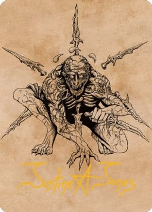 Bhaal, Lord of Murder Art Card (Gold-Stamped Signature) (ASCLB-063) [Art Series: Commander Legends: Battle for Baldur's Gate]