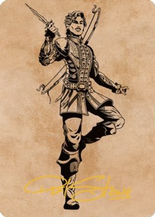 Astarion, the Decadent Art Card (Gold-Stamped Signature) (ASCLB-062) [Art Series: Commander Legends: Battle for Baldur's Gate]