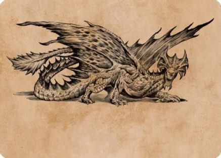 Ancient Brass Dragon Art Card (49/81) (ASCLB-049) [Art Series: Commander Legends: Battle for Baldur's Gate]