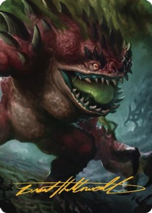 Hezrou Art Card (Gold-Stamped Signature) (ASCLB-017) [Art Series: Commander Legends: Battle for Baldur's Gate]