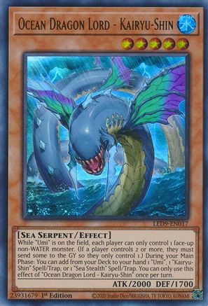 Ocean Dragon Lord - Kairyu-Shin (Ultra Rare) (LED9-EN017) - Legendary Duelists: Duels From the Deep 1st Edition