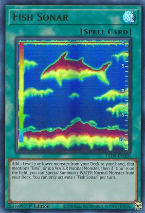 Fish Sonar (Ultra Rare) (LED9-EN020) - Legendary Duelists: Duels From the Deep 1st Edition