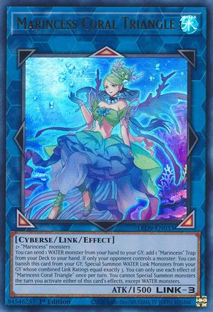 Marincess Coral Triangle (Ultra Rare) (LED9-EN033) - Legendary Duelists: Duels From the Deep 1st Edition