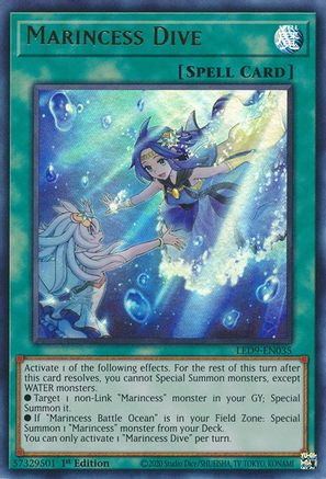 Marincess Dive (Ultra Rare) (LED9-EN035) - Legendary Duelists: Duels From the Deep 1st Edition