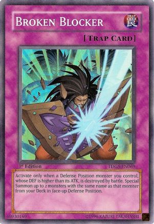 Broken Blocker (Super Rare) (TDGS-EN069) - The Duelist Genesis Unlimited