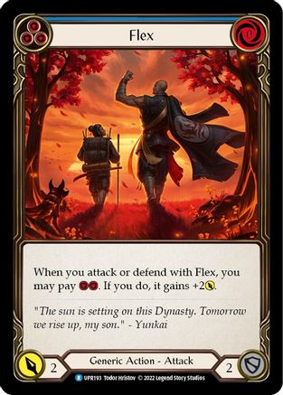 Flex (Blue) (UPR193) - Uprising Rainbow Foil