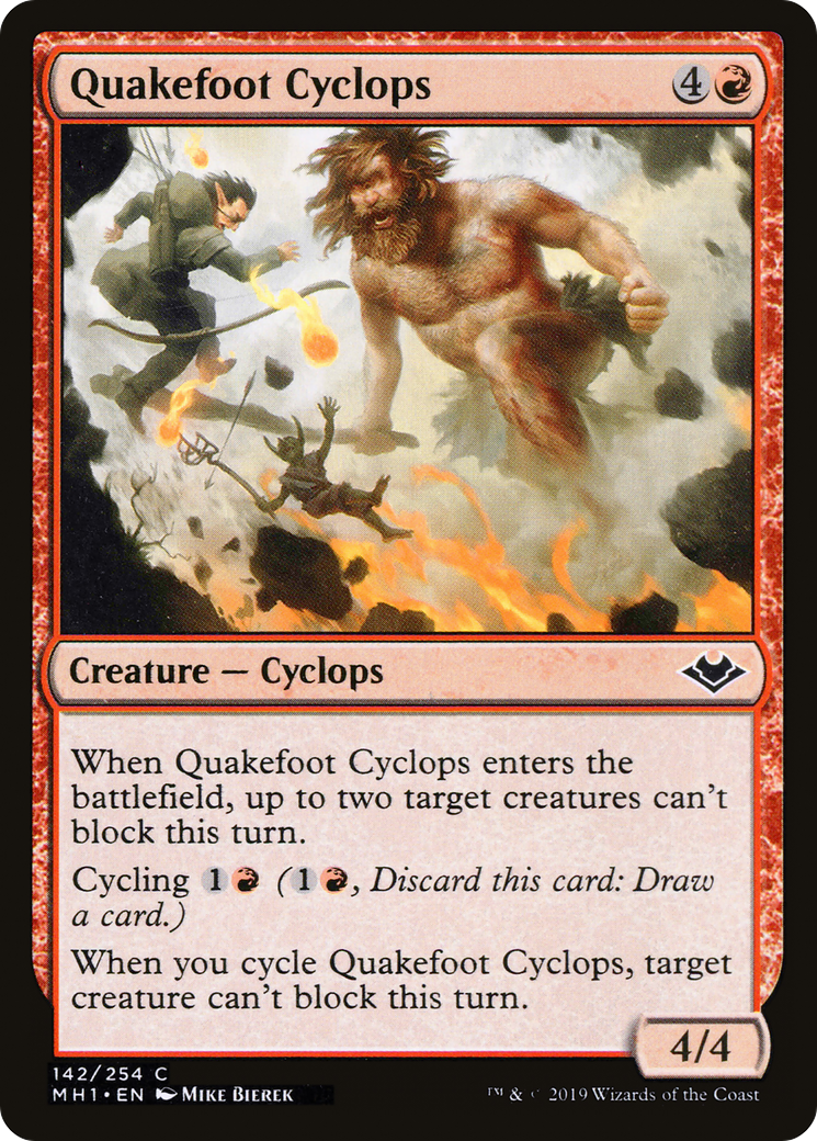 Quakefoot Cyclops (MH1-142) [Modern Horizons] Foil