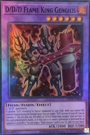 D/D/D Flame King Genghis (Super Rare) (OP19-EN009) - OTS Tournament Pack 19 Unlimited