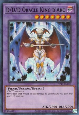 D/D/D Oracle King d'Arc (Super Rare) (OP19-EN010) - OTS Tournament Pack 19 Unlimited