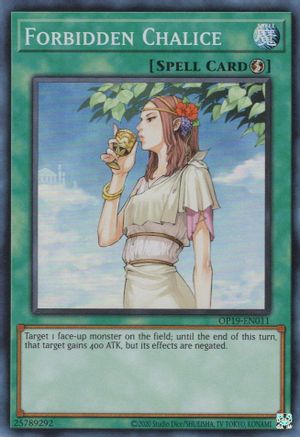 Forbidden Chalice (Super Rare) (OP19-EN011) - OTS Tournament Pack 19 Unlimited