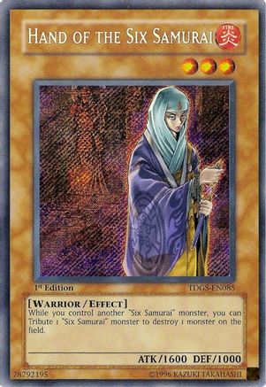 Hand of the Six Samurai (Secret Rare) (TDGS-EN085) - The Duelist Genesis Unlimited