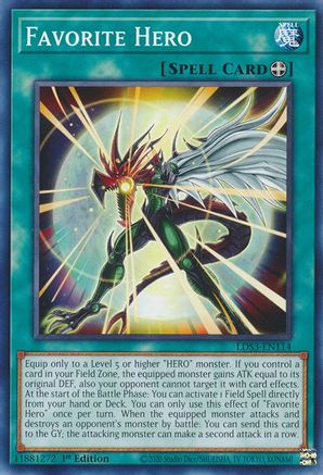 Favorite Hero (Common) (LDS3-EN114) - Legendary Duelists: Season 3 1st Edition