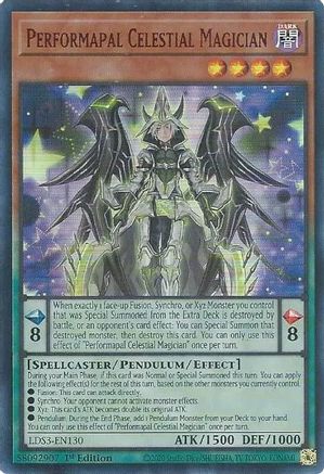 Performapal Celestial Magician (Red) (Ultra Rare) (LDS3-EN130) - Legendary Duelists: Season 3 1st Edition