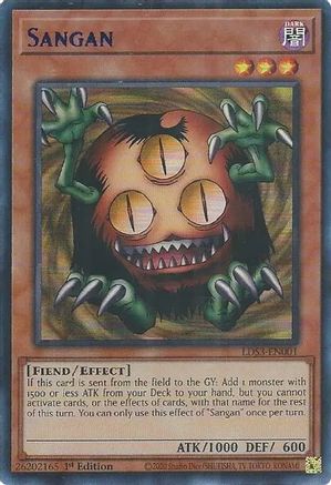 Sangan (Blue) (Ultra Rare) (LDS3-EN001) - Legendary Duelists: Season 3 1st Edition