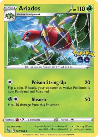 Ariados (007/078) [Pokemon GO] Reverse Holofoil - Uncommon