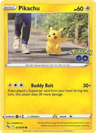 Pikachu (027/078) [Pokemon GO] - Common