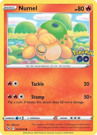 Numel (013/078) [Pokemon GO] - Common