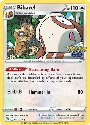 Bibarel (060/078) [Pokemon GO] - Common