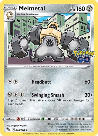 Melmetal (046/078) [Pokemon GO] Holofoil - Holo Rare