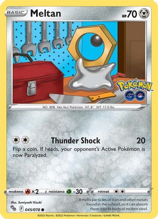 Meltan (045/078) [Pokemon GO] Reverse Holofoil - Common