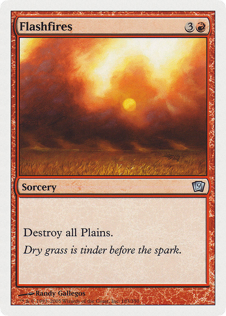Flashfires (9ED-183) [9th Edition] Foil
