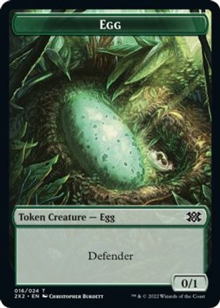 Egg // Angel Double-Sided Token (2X2-16 // 3) [Double Masters 2022] Foil