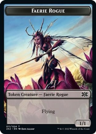Faerie Rogue // Soldier Double-Sided Token (2X2-11 // 7) [Double Masters 2022]