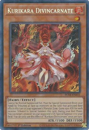 Kurikara Divincarnate (Secret Rare) (POTE-EN031) - Power of the Elements 1st Edition