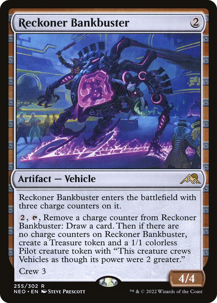 Reckoner Bankbuster (NEO-255) [Kamigawa: Neon Dynasty] Foil