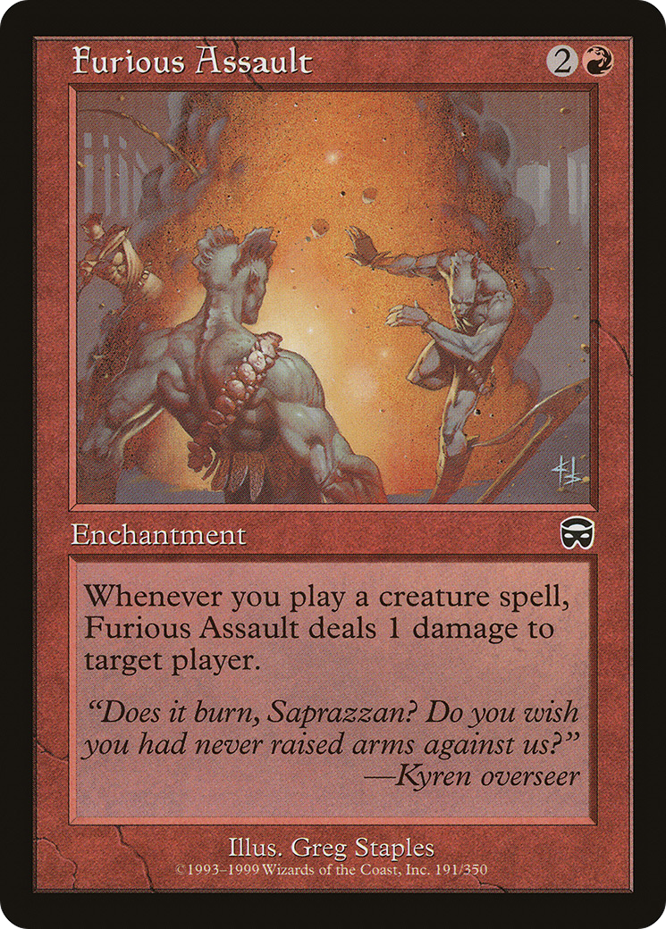 Furious Assault (MMQ-191) [Mercadian Masques] Foil